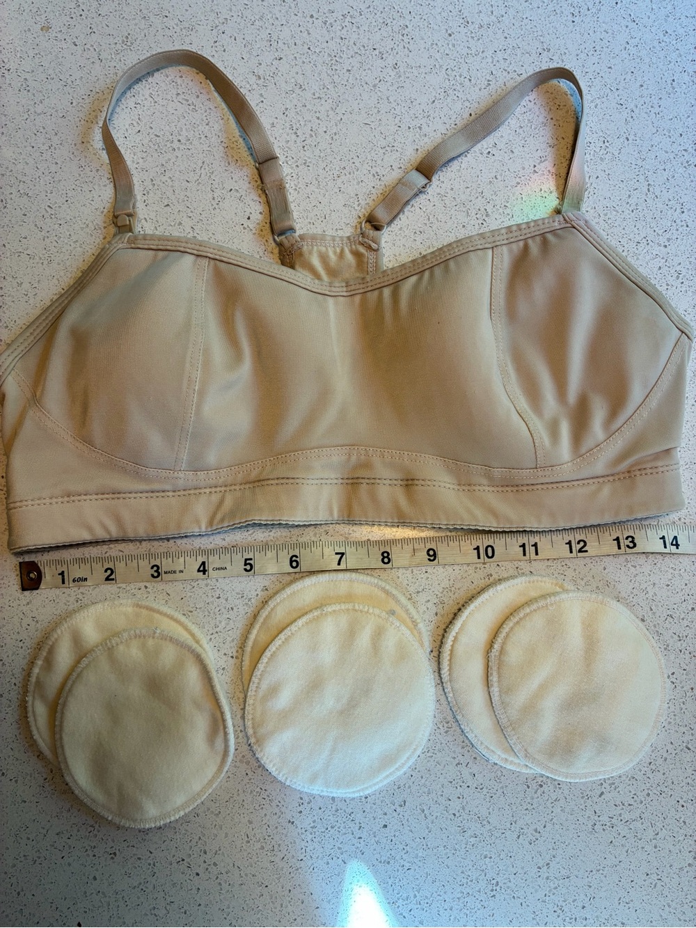Nude Wireless Nursing Bra